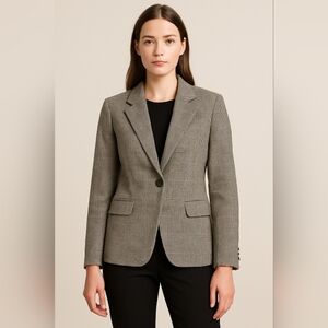 Pendleton Virgin Wool Glen‎ Plaid Blazer Petite 8 Classic Check Jacket